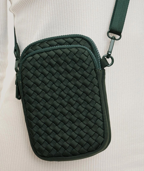 Divide & Conquer Woven Neoprene Crossbody Bag