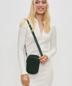 Divide & Conquer Woven Neoprene Crossbody Bag