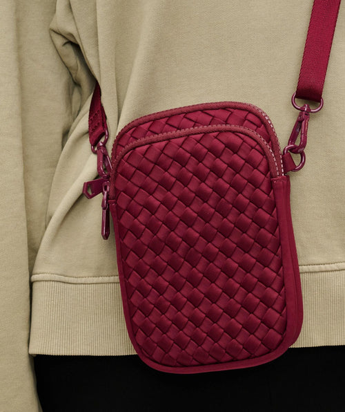 Divide & Conquer Woven Neoprene Crossbody Bag