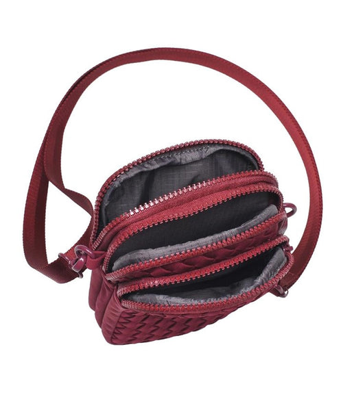 Divide & Conquer Woven Neoprene Crossbody Bag