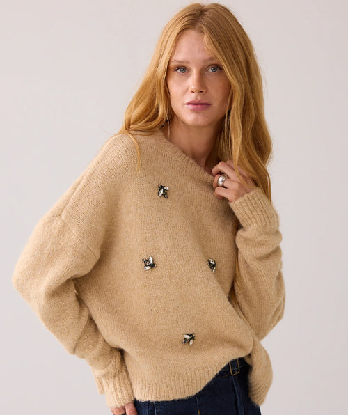 Summum Buzzy Sweater Tan