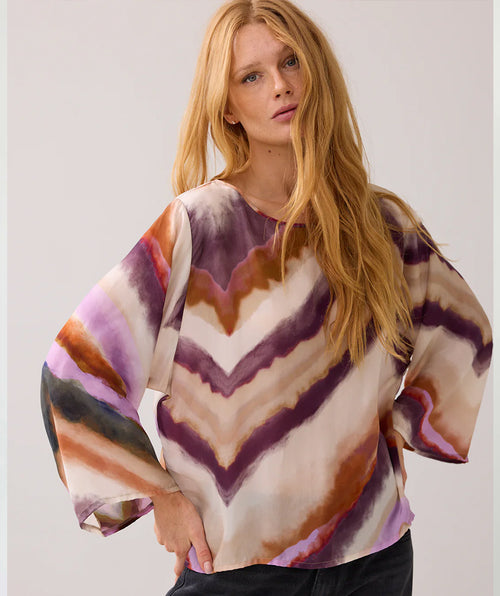 Summum Watercolor Zig Flow Top