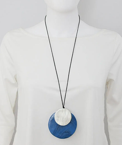 Sylca Blue Whitney Pendant Necklace