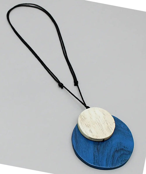 Sylca Blue Whitney Pendant Necklace