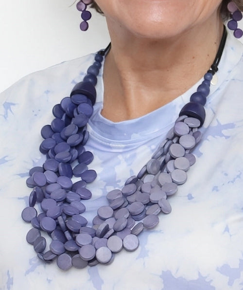 Sylca Purple Ombre Gillian Necklace