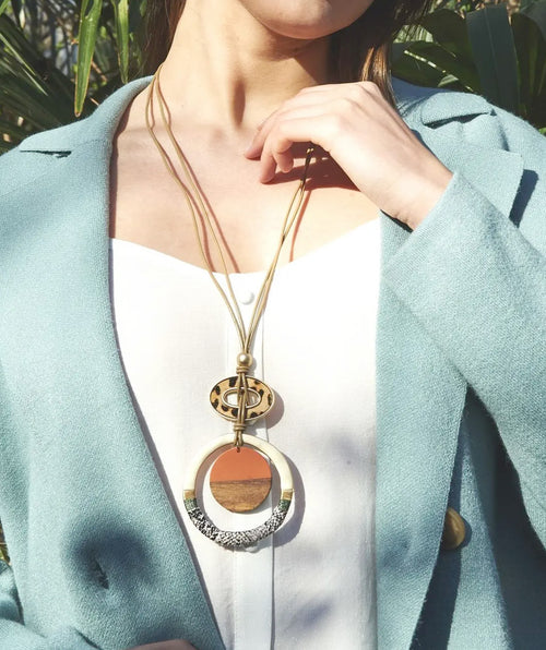 Tatiana Long Necklace - Premium necklaces from Mary Walter - Just $60! Shop now at Mary Walter