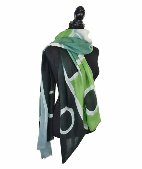 Tavita Green Geo Scarf
