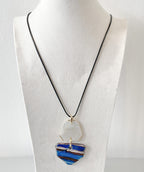 Multi shape long resin necklace - Premium necklaces from Mary Walter - Just $65! Shop now at Mary Walter