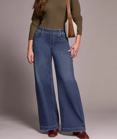 Tribal Audrey Pull On Jean Faded Blue XL