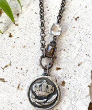 Bee coin necklace