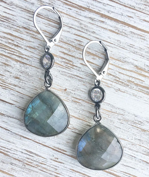 Labradorite drop earring - Premium earrings from Mary Walter - Just $35! Shop now at Mary Walter