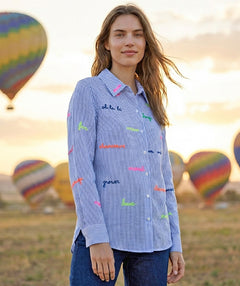 Vilagallo Smile! Embroidered Shirt