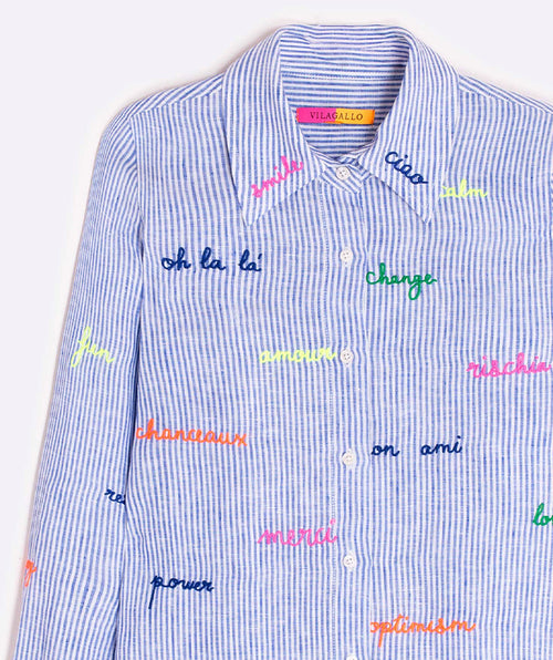Vilagallo Smile! Embroidered Shirt