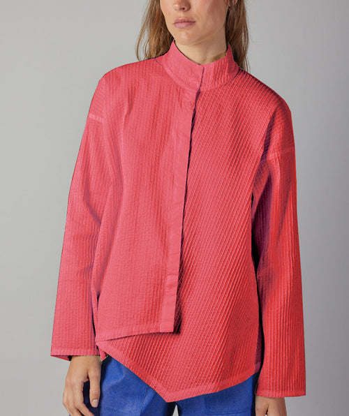 Asymmetrical Cotton Pintuck Shirt - Premium tops from Yacco Maricard - Just $360! Shop now at Mary Walter