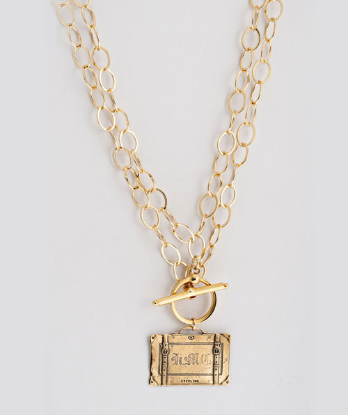 Suitcase necklace gold - Premium necklaces from Apunto - Just $250! Shop now at Mary Walter