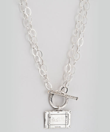 Suitcase necklace silver - Premium necklaces from Apunto - Just $250! Shop now at Mary Walter