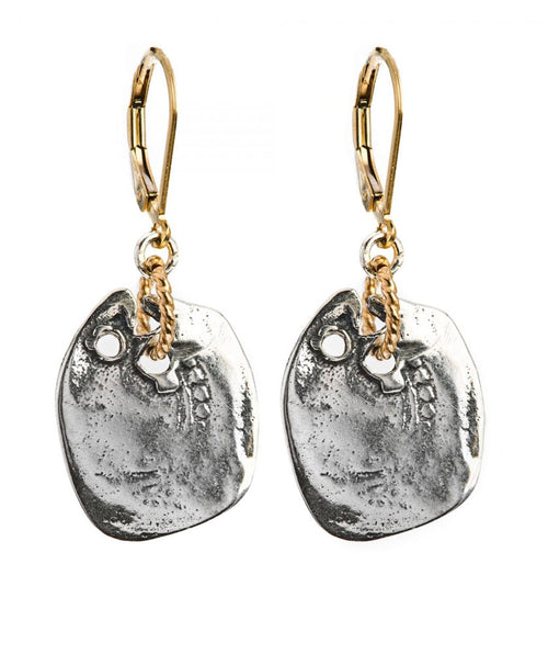 Metal charm earring - Premium earrings from Apunto - Just $115! Shop now at Mary Walter