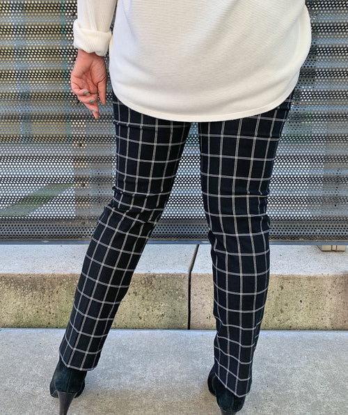 Pantalon racine carrée Noir&amp;Blanc taille 2