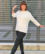 Square root pant Black&White size 2 - Premium pants from Elliott Lauren - Just $75! Shop now at Mary Walter