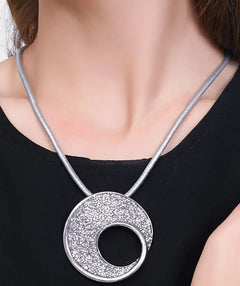 Dark side of the moon necklace