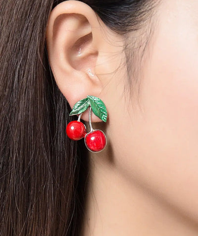Cherry-picked earring
