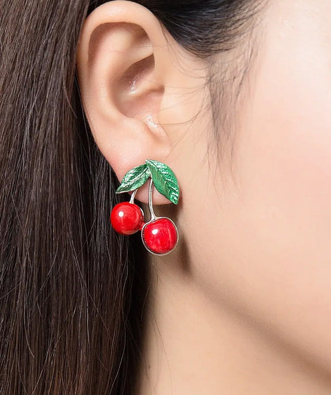 Cherry-picked earring