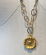 Gold Disk Necklace
