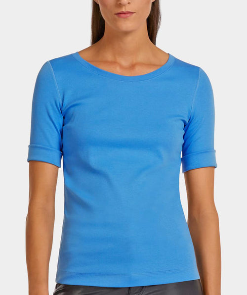 Rib Cuff Tee - Premium tops from Marc Cain - Just $48! Shop now at Mary Walter