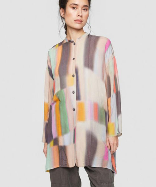 Soft Color Block Long Shirt - Premium tops from Bitte Kai Rand - Just $119.20! Shop now at Mary Walter