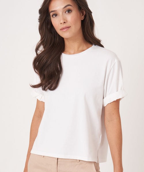 Boyfriend tee - Premium tops from Repeat Cashmere - Just $33.60! Shop now at Mary Walter