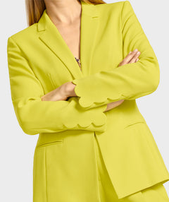 Bold Scallop Blazer Citron - Premium jackets from Marc Cain - Just $239.20! Shop now at Mary Walter