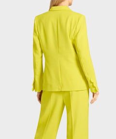 Bold Scallop Blazer Citron - Premium jackets from Marc Cain - Just $239.20! Shop now at Mary Walter