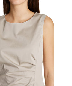 Essential polished cotton dress in Sand - Premium dresses from Marc Cain - Just $152! Shop now at Mary Walter