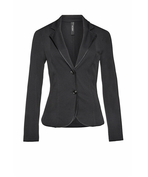 Essential mesh blazer Black - Premium jackets from Marc Cain - Just $330! Shop now at Mary Walter