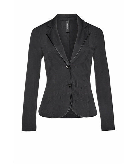 Essential mesh blazer Black