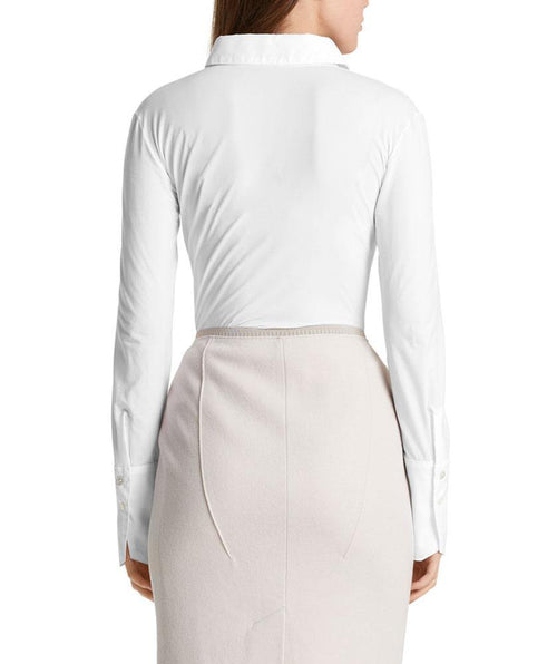 Babyskin blouse White - Premium tops from Marc Cain - Just $340! Shop now at Mary Walter