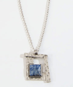 Ellis Sodalite Geo Necklace - Premium necklaces from Mary Walter - Just $35! Shop now at Mary Walter