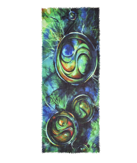 Enigma abstract circle scarf