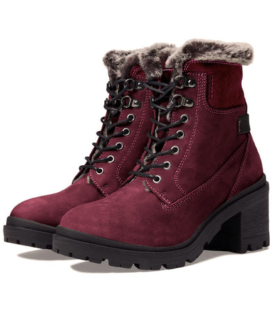 Phyllis Suede Boot Cherry Wine