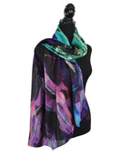 Frizzle silk scarf