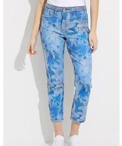 Reversible Wonder Floral Jean - Premium pants from Joseph Ribkoff - Just $85.60! Shop now at Mary Walter