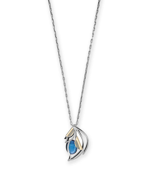 Abstract leaf necklace aqua - Premium necklaces from Christoph Poly - Just $25! Shop now at Mary Walter