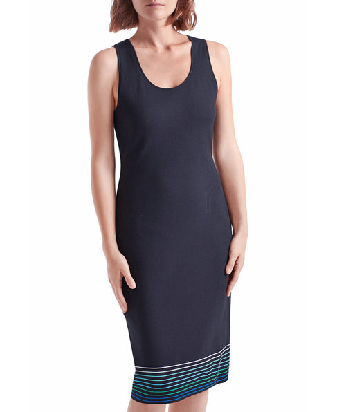Knit Stripe Tank Dress - Premium dresses from Marc Cain - Just $147.20! Shop now at Mary Walter