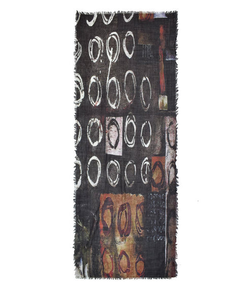 McGuire abstract circle scarf