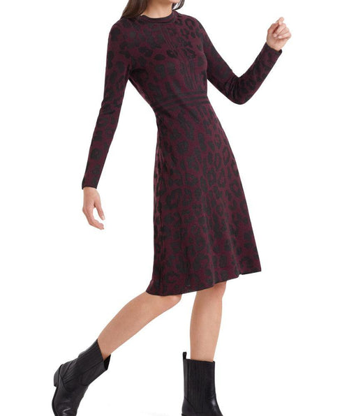 Leopard print knit dress - Premium dresses from Marc Cain - Just $199! Shop now at Mary Walter