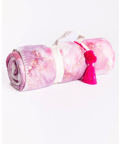 Cozy Pink Marble Blanket - Premium Bags from P.J. SALVAGE - Just $43! Shop now at Mary Walter