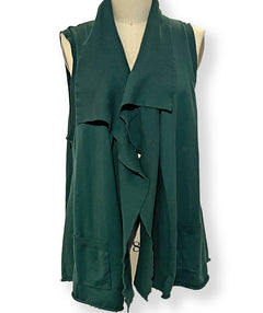 Cozy draped long vest One Size - Premium Vests from Cynthia Ashby - Just $73.60! Shop now at Mary Walter