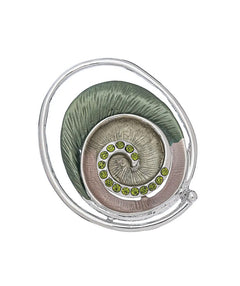 Sparkling Swirl Magnet Brooch - Premium Pins from Mary Walter - Just $22.50! Shop now at Mary Walter