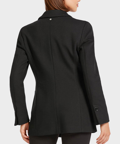 Long Textured Blazer Black - Premium jackets from Marc Cain - Just $598! Shop now at Mary Walter