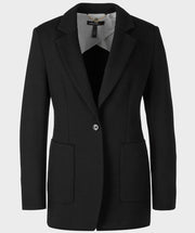 Long Textured Blazer Black